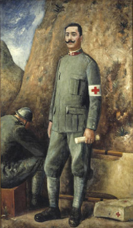 Carlo Carrà, Ritratto di Giovanni Ballerio, 1928, olio su tela