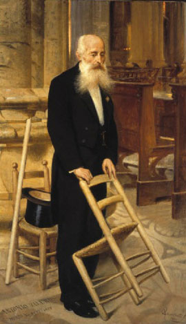 Emilio Magistretti, Ritratto di Antonio Valerio, 1900, olio su tela