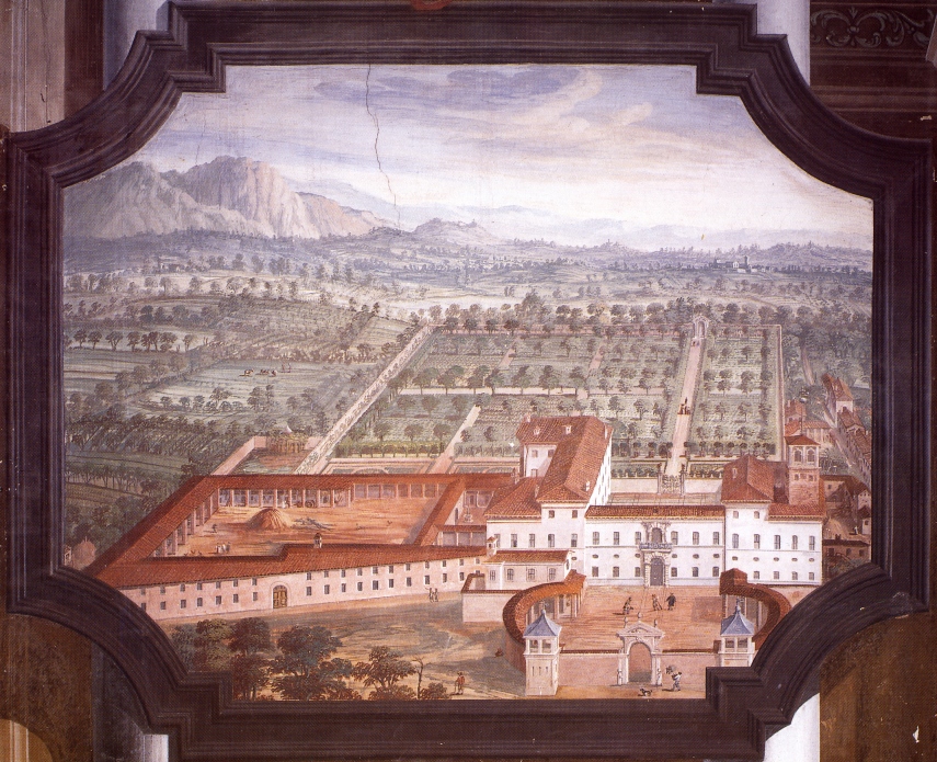Cesano Maderno, Palazzo Arese Borromeo, sala 50, veduta del palazzo (Fototeca ISAL)