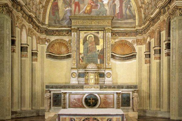 Decorazione plastico pittorica del finto coro Bramante, Donato