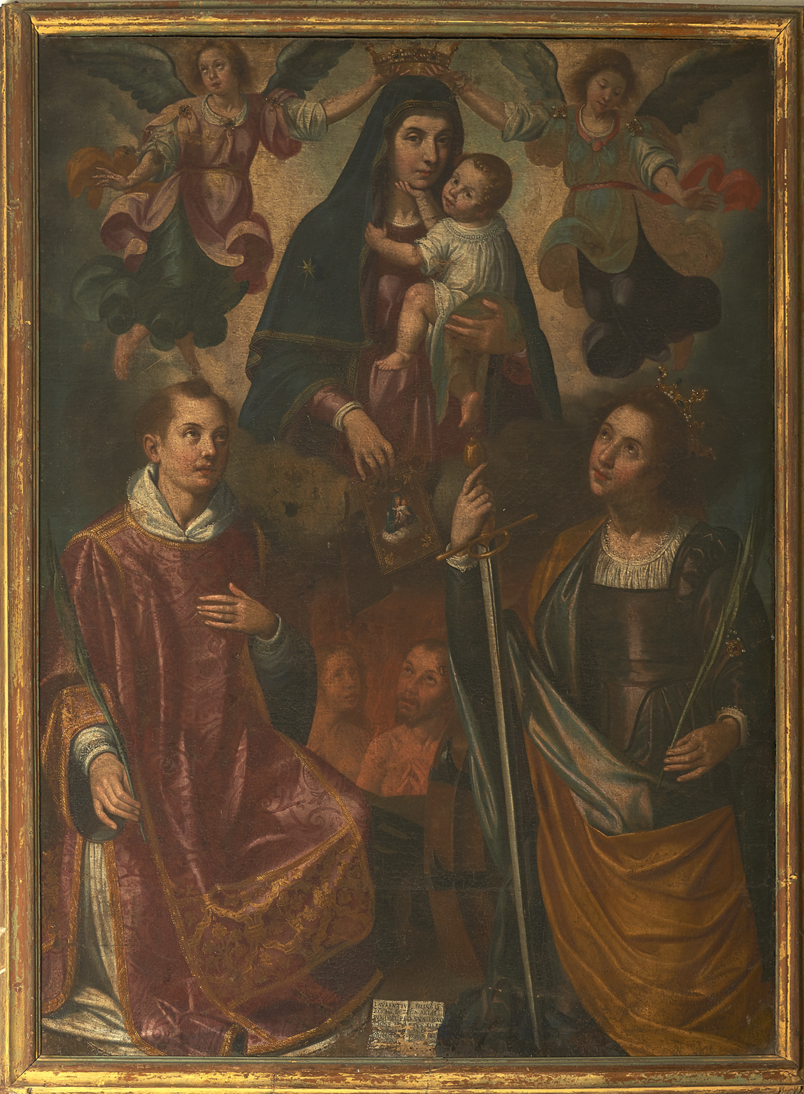 fig. 22 Ippolito Borghese, Madonna del Suffragio con san Lorenzo e santa Caterina, Regoledo di Cosio, Sant’Ambrogio 