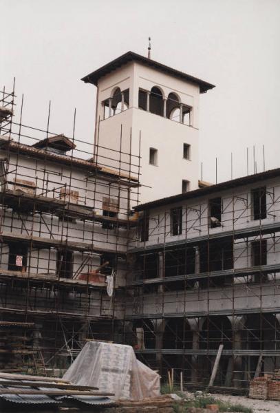 Lavori di restauro Villa Torretta, 1997 © Silvio Fiorillo – Archivio fotografico Parco Nord Milano