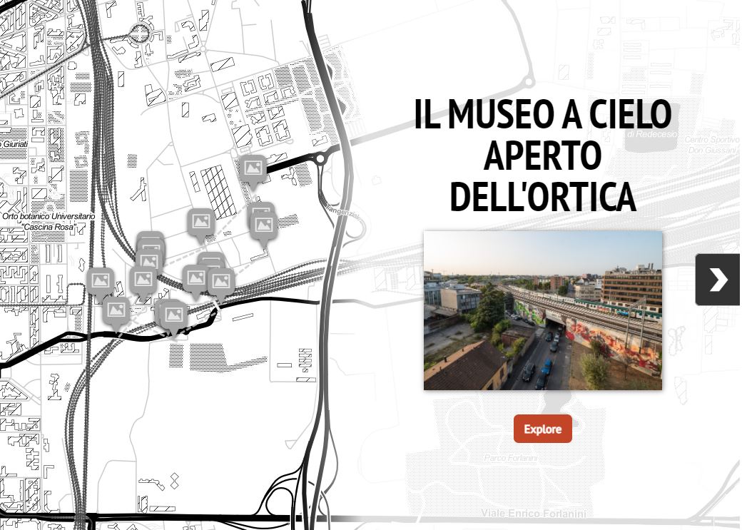 La mappa interattiva dell'Ortica