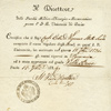 Certificato del regolare compimento degli studi alla facolt Medico - Chirurgico - Farmaceutica dell’Universit di Pavia. 1834, Archivio storico Carlo Erba