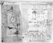 Leopoldo Pollack, Disegni per una villa Visconti a Vimercate, 1805. Milano, Civiche Raccolte d'Arte del Castello Sforzesco, Gabinetto dei disegni.