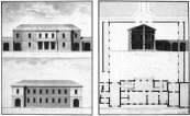 C. Amati, Progetto per Villa Sormani (ora Biffi) a Cornate d'Adda, 1802. Milano, Civiche Raccolte d'Arte del Castello Sforzesco, Gabinetto dei disegni.