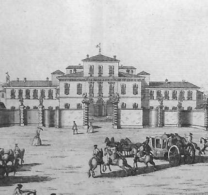 Marc'Antonio Dal Re, Villa Clerici a Niguarda, incisione da Ville di delizia o siano palagi camparecci nello Stato di Milano, Milano 1743.