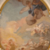 Cavenago Brianza, Villa Rasini, Salone di Apollo, affresco raffigurante Apollo attorniato da altre figure mitologiche, che guida il carro del sole attraverso le nuvole (Fototeca ISAL, fotografia di B. Bolandrini)
