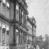 Monza, Parco Reale, la facciata della Villa Reale rivolta verso il parco in un’incisione del 1891 pubblicata su “Le Cento Città d’Italia”