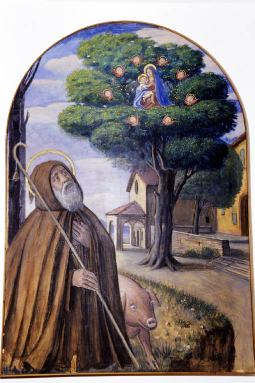 Sant'Antonio (dipinto) di Usellini, Gianfilippo (seconda metà sec. XX)