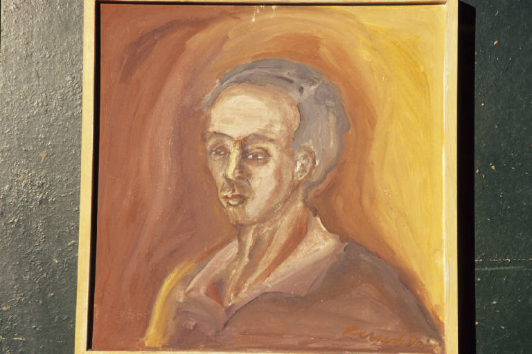 Autoritratto (dipinto murale) di Benedetti, Renzo (seconda metà sec. XX)