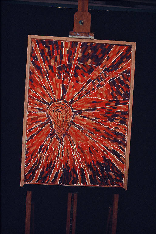 Riflessi, Astronomia (dipinto murale) di Farci Federica (ultimo quarto sec. XX)