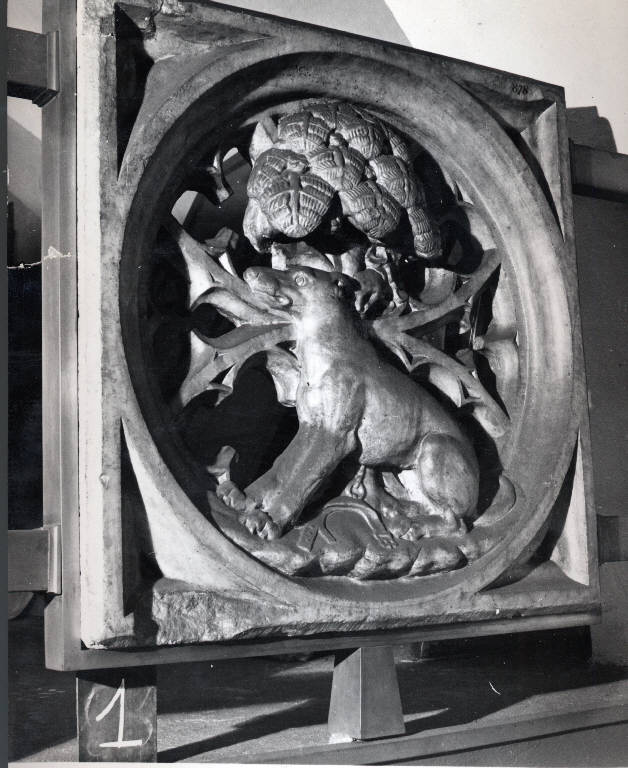 Emblema sforzesco (transenna) - ambito lombardo (terzo quarto sec. XV)