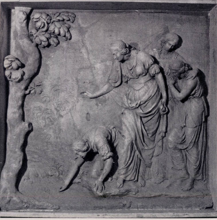 Ritrovamento di Mosè, ritrovamento di Mosè (scultura) di Rusca, Grazioso (attribuito) (ultimo quarto sec. XVIII)