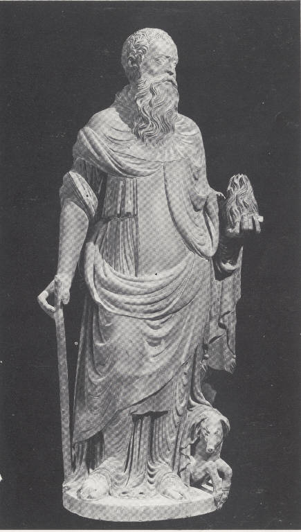 Sant'Antonio Abata, Santi e apostoli (scultura) - ambito lombardo (prima metà sec. XVI)