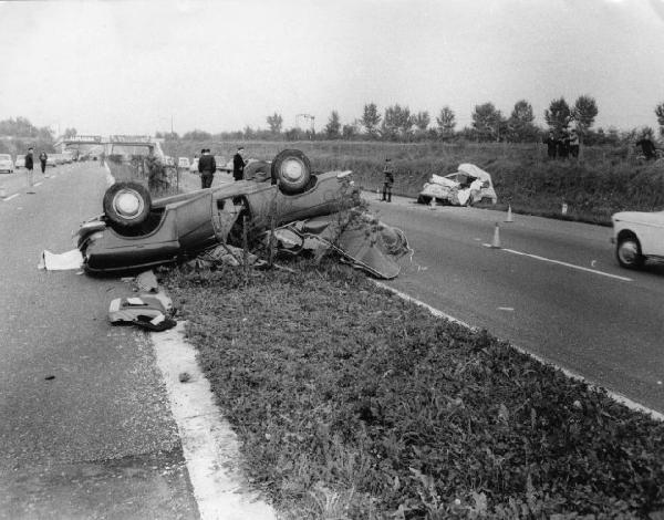 Autostrada Milano-Bergamo - incidente stradale