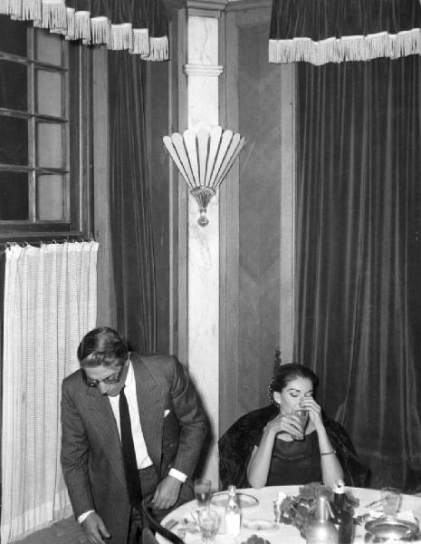 Milano - Aristotele Onassis e Maria Callas