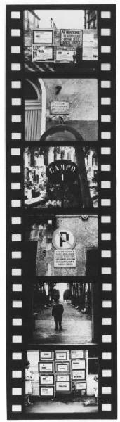 Annunci mortuari - cartello "affittasi" - cimitero - divieto di parcheggio - passante in un viale di cimitero