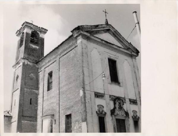 Bascapè - Cascina Trognano - Oratorio di San Giuseppe - Facciata e campanile