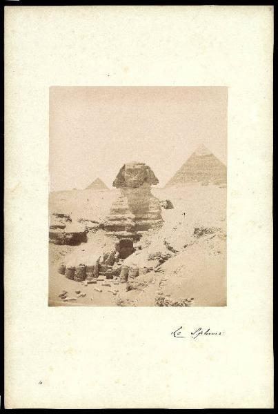 Sito archeologico - Egitto - Il Cairo (località di Giza) - Sfinge e piramidi