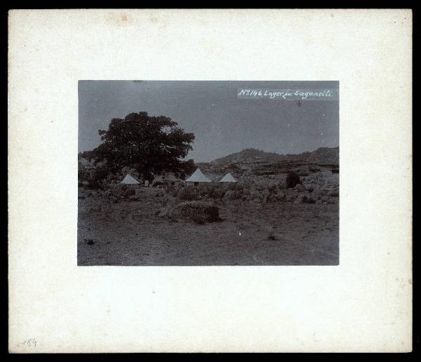 Eritrea - Saganeiti - Accampamento della spedizione Schweinfurth Schoeller