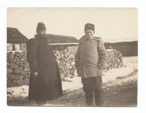 Guerra russo-giapponese - Ritratto maschile - Militari - Il Controllore Mikhail Desidercovic ed il Generale Alexieiev - Russia - Manciuria - Khailinsai