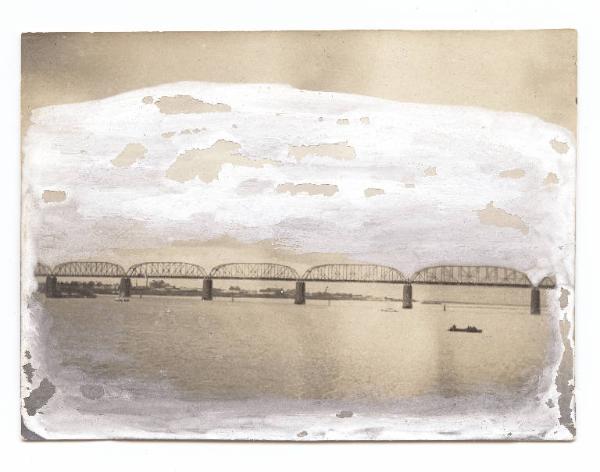 Guerra russo-giapponese - Russia - Manciuria - Harbin - Ponte sul fiume Sungari