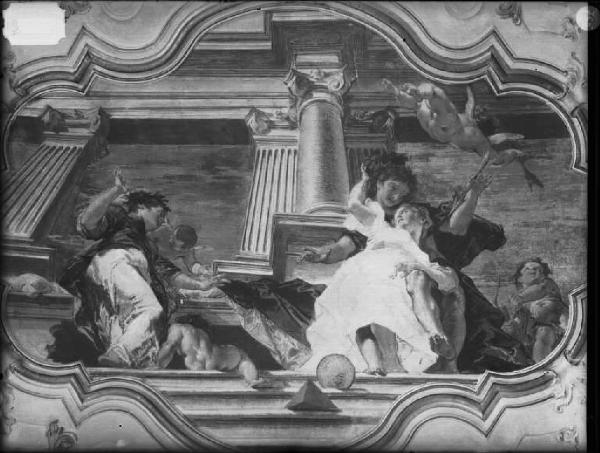 Affresco - Scena mitologica - Giuseppe Bazzani - Mantova - Palazzo Bianchi, ora Vescovile - Volta