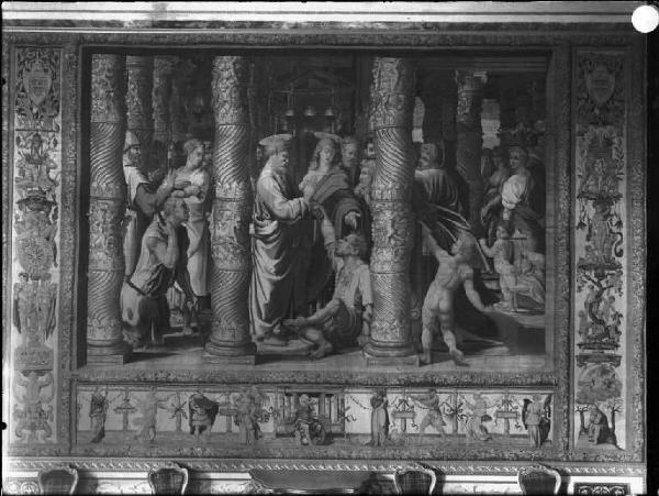 Arazzo - S. Pietro risana lo sciancato sulla porta del Tempio di Gerusalemme - Mantova - Palazzo Ducale - Appartamento Verde - Stanza delle Imperatrici