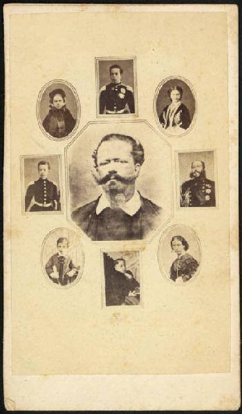Torino - Ritratti del re Vittorio Emanuele II e dei componenti della sua famiglia