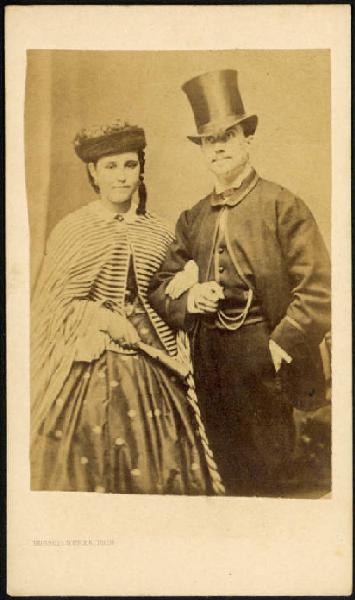 Ritratto - La figlia di Giuseppe Garibaldi con il marito