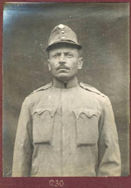 Prima Guerra Mondiale - Ritratto maschile - Militare - Soldato Nicola Stafancic