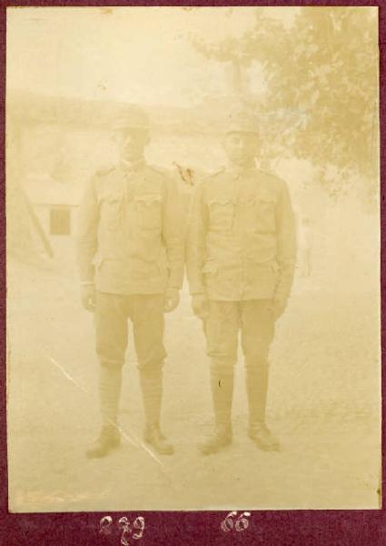 Prima Guerra Mondiale - Ritratto maschile - Militari - Soldati Giov. Zebic e Ilija Drazenovic