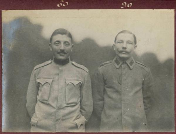 Prima Guerra Mondiale - Ritratto maschile - Militari - Soldati Giov. Chyta e Eman. Halva