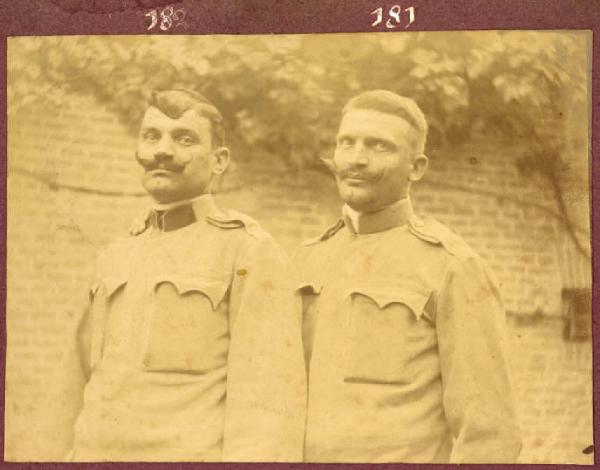 Prima Guerra Mondiale - Ritratto maschile - Militari - Soldati (...) Perencevic e Giov. Perencevic