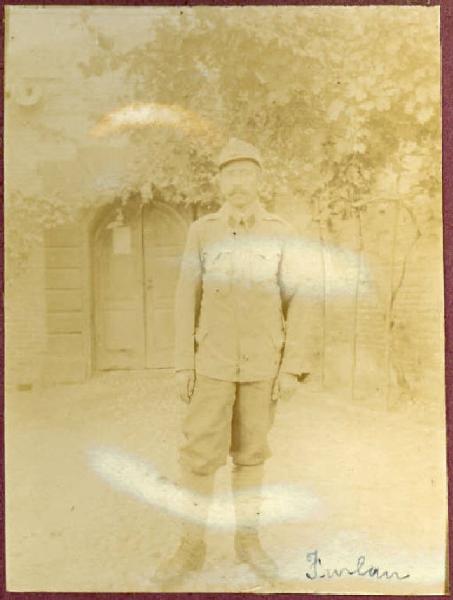 Prima Guerra Mondiale - Ritratto maschile - Militare - Soldato S. Furlan