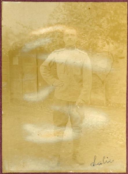 Prima Guerra Mondiale - Ritratto maschile - Militare - Soldato Salic