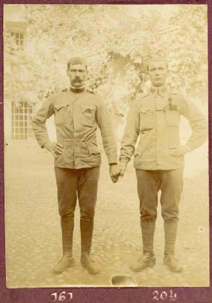 Prima Guerra Mondiale - Ritratto maschile - Militari - Soldati Momirov e Svetozar Racz