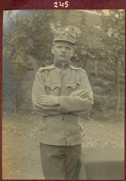 Prima Guerra Mondiale - Ritratto maschile - Militare - Soldato Gius. Smidek