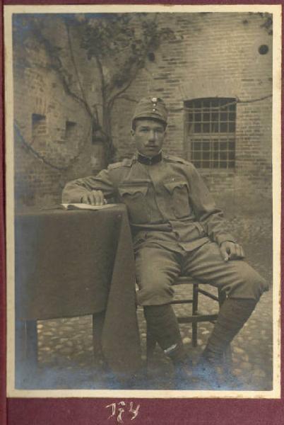 Prima Guerra Mondiale - Ritratto maschile - Militare - Soldato Anton Pacha