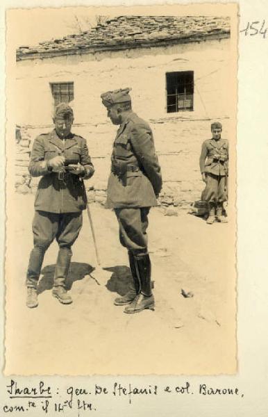 Sharbe - Generale De Stefanis e colonnello Barone