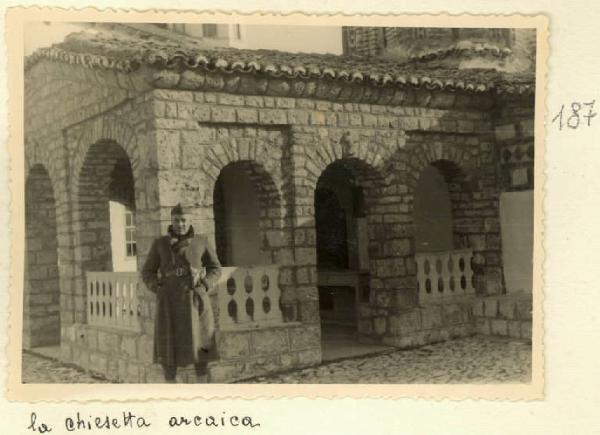 Seconda guerra mondiale - Ritratto maschile - Militare - Capitano Barilli - Ohrid - Monastero di S. Naum