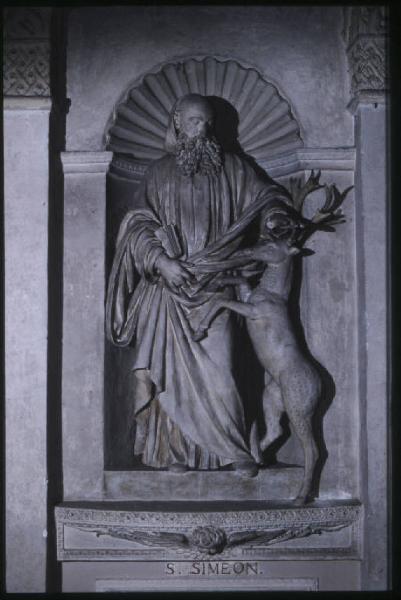 Scultura - S. Simeone - Antonio Begarelli - S. Benedetto Po - Basilica di S. Benedetto in Polirone - Navata sinistra