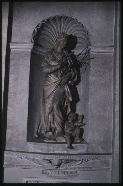 Scultura - S. Giustina - Antonio Begarelli - S. Benedetto Po - Basilica di S. Benedetto in Polirone - Navata sinistra