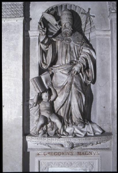 Scultura - S. Gregorio Magno - Antonio Begarelli - S. Benedetto Po - Basilica di S. Benedetto in Polirone - Navata destra