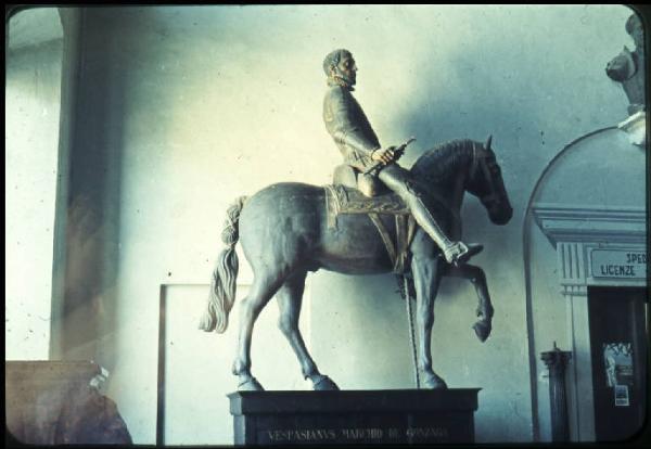 Scultura - Statua equestre di Vespasiano Gonzaga - Sabbioneta - Palazzo Ducale - Sala delle Aquile(?)