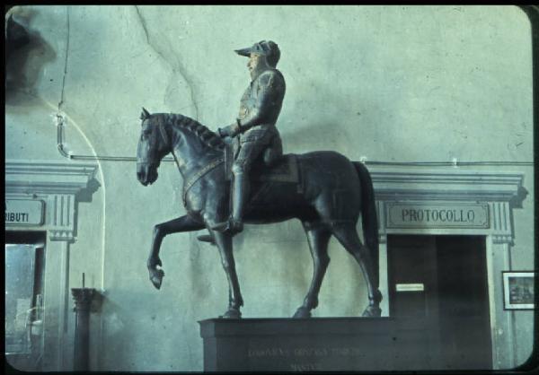 Scultura - Statua equestre di Ludovico I° Gonzaga - Sabbioneta - Palazzo Ducale - Sala delle Aquile(?)