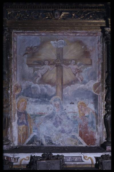 Affresco - Pietà con S. Giovanni e S. Maddalena - Guidizzolo - Oratorio di S. Lorenzo - Interno