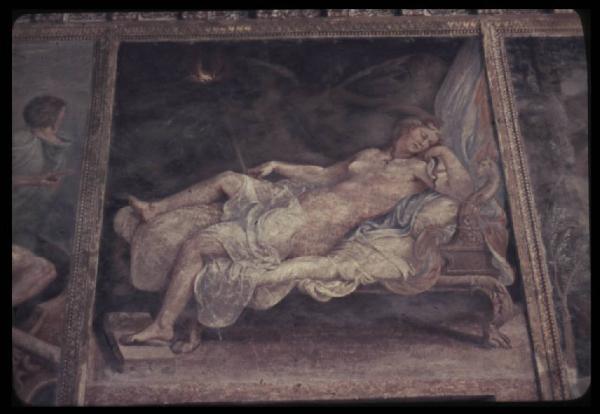 Affresco - Il Sogno di Ecuba - Giulio Romano e aiuti - Mantova - Palazzo Ducale - Appartamento di Troia - Sala di Troia