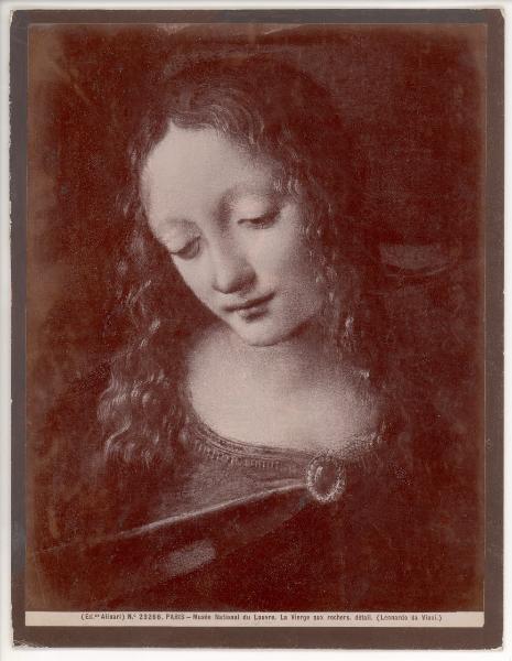 Dipinto - La Vergine delle rocce - Particolare - Leonardo da Vinci - Parigi - Museo del Louvre